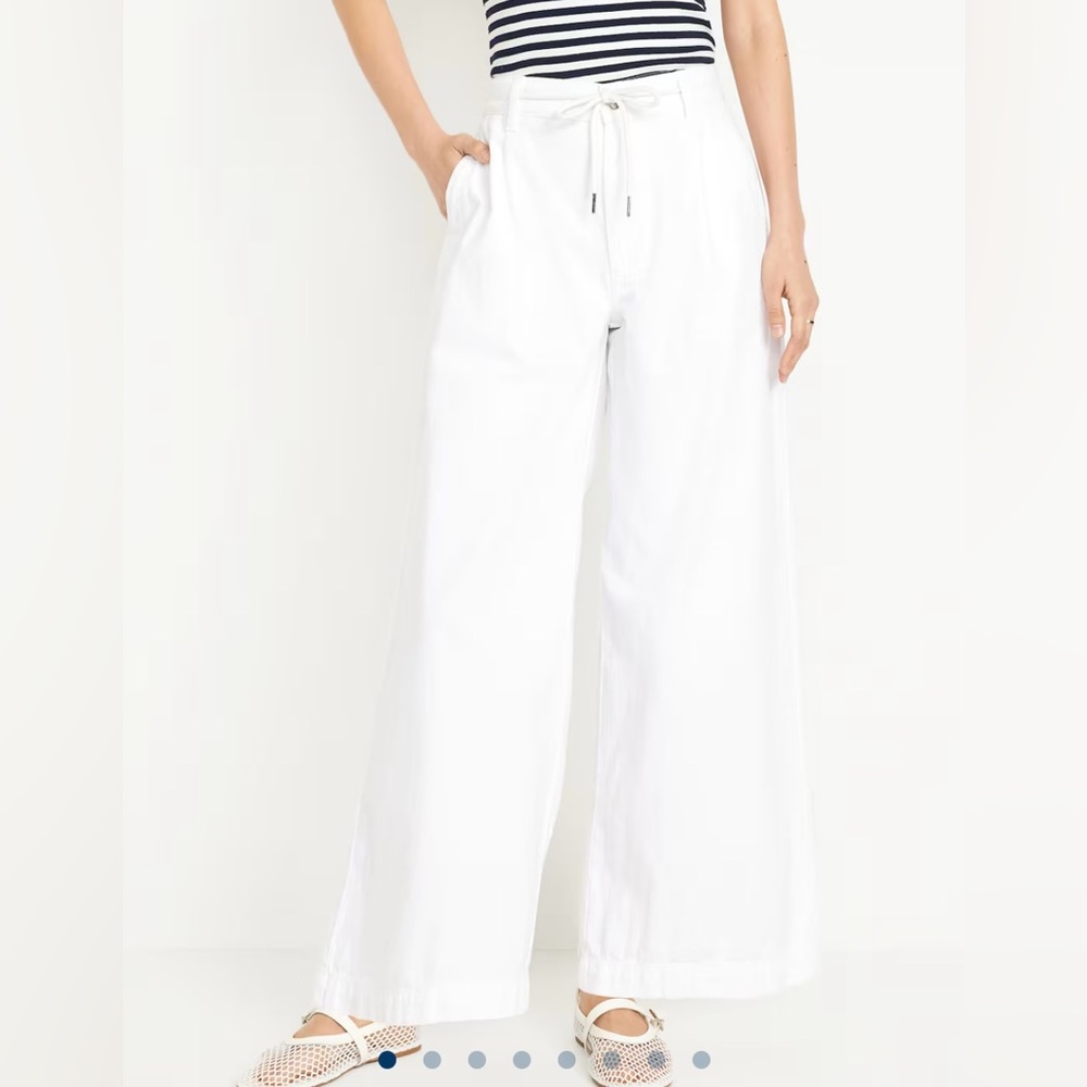Old Navy Wide Leg White Pants